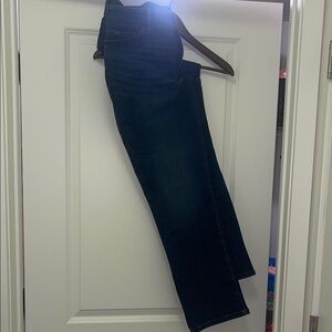 Dark Wash Straight-Leg Jeans